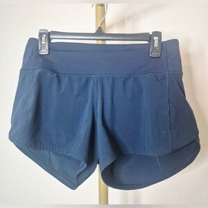 Lululemon Speed Up Low Rise Lined Short 2.5 Navy Blue Running Training Size 6